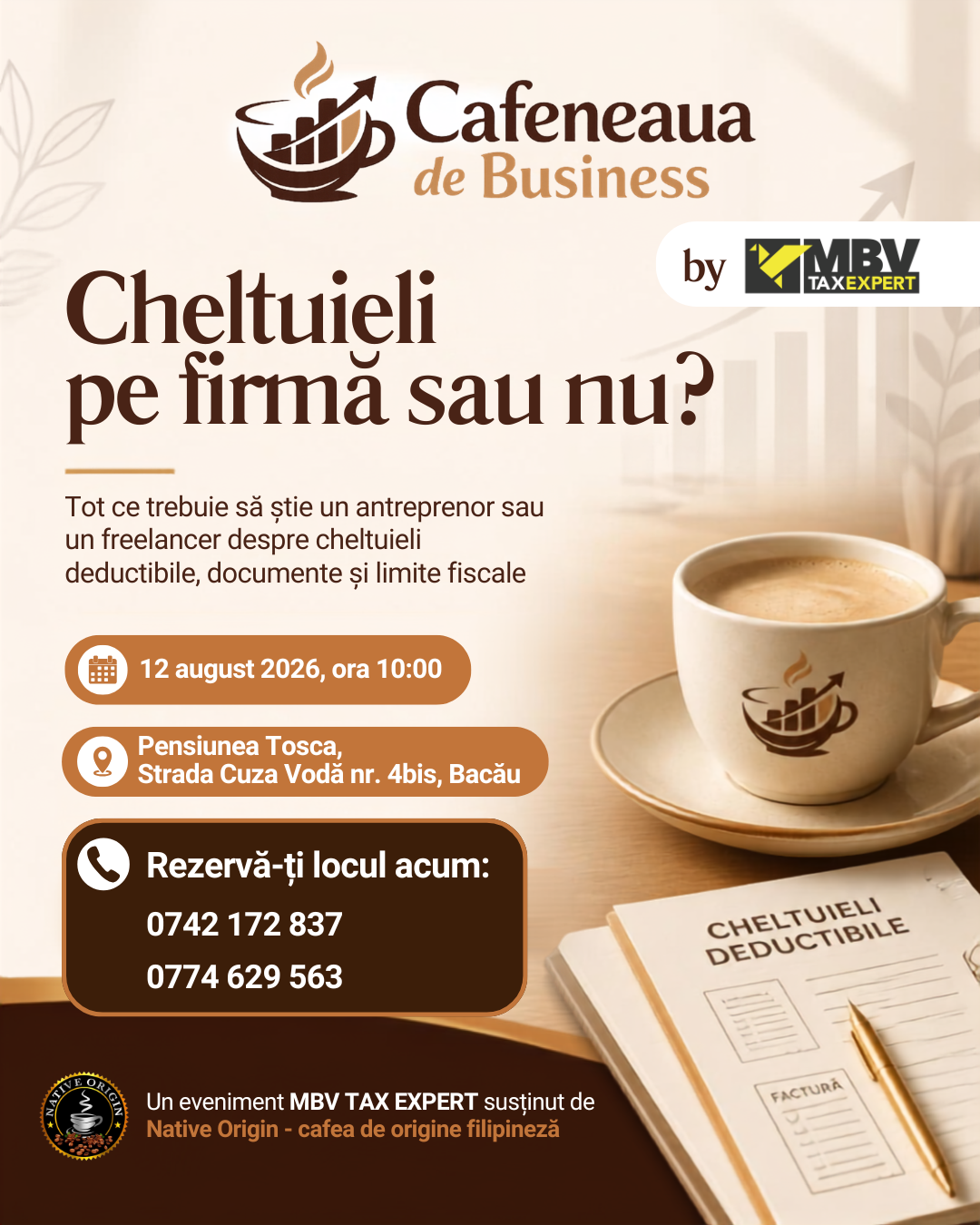 Cafeneaua de Business: Cheltuieli pe firmă sau nu?