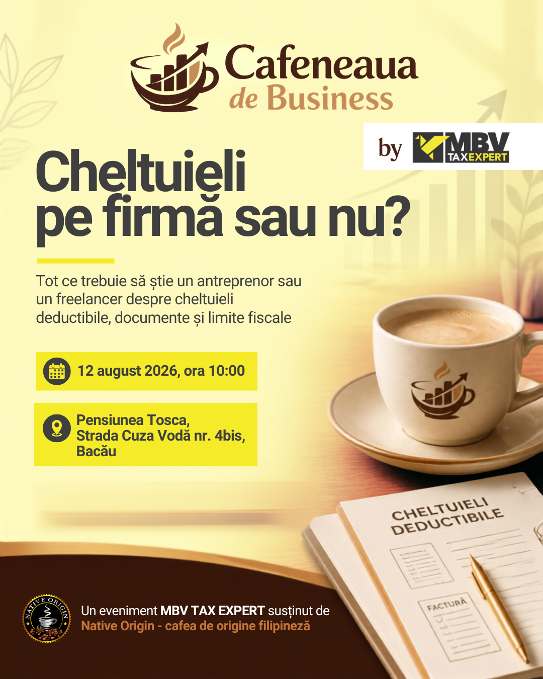 Cafeneaua de Business: Cheltuieli pe firmă sau nu?