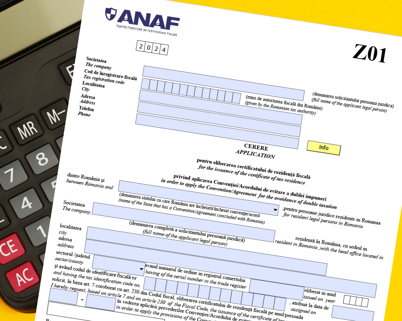 Evitarea dublei impuneri SRL (Z01)