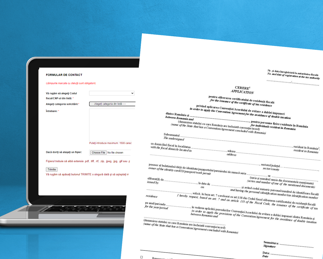 Obținere Rezidență fiscală